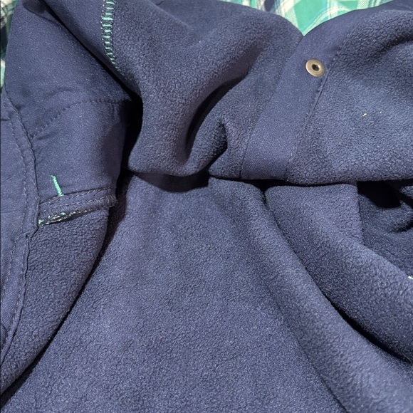 GARAGE Fleece Lined,plaid flannel shacket/top, hip pockets,snap up, heavy,warm - Picture 8 of 11